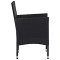 NNEVL 11 Piece Garden Dining Set Poly Rattan Black