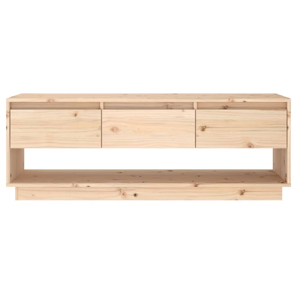 NNEVL TV Cabinet 110.5x34x40 cm Solid Wood Pine